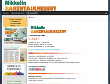 Tablet Screenshot of mikkelinmessut.fi